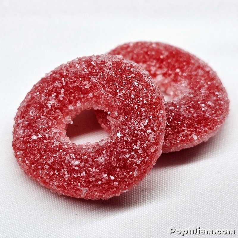 Illustration Anneaux Fraise Sucrés