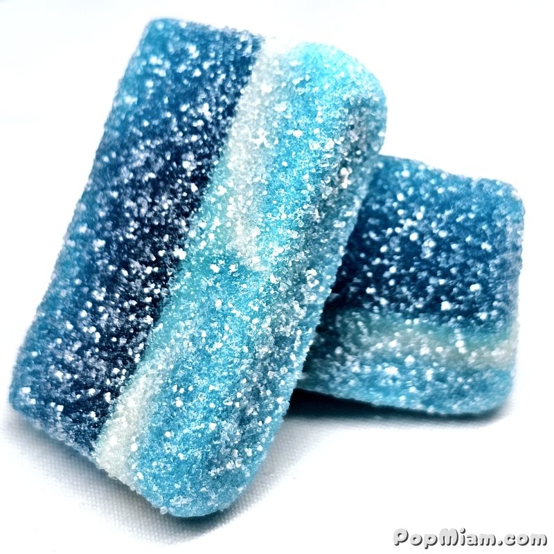 Illustration Tranches de Framboise Bleue Sucrées