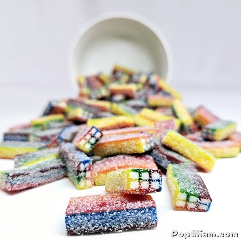 Illustration Briques Acidulées Multicolores