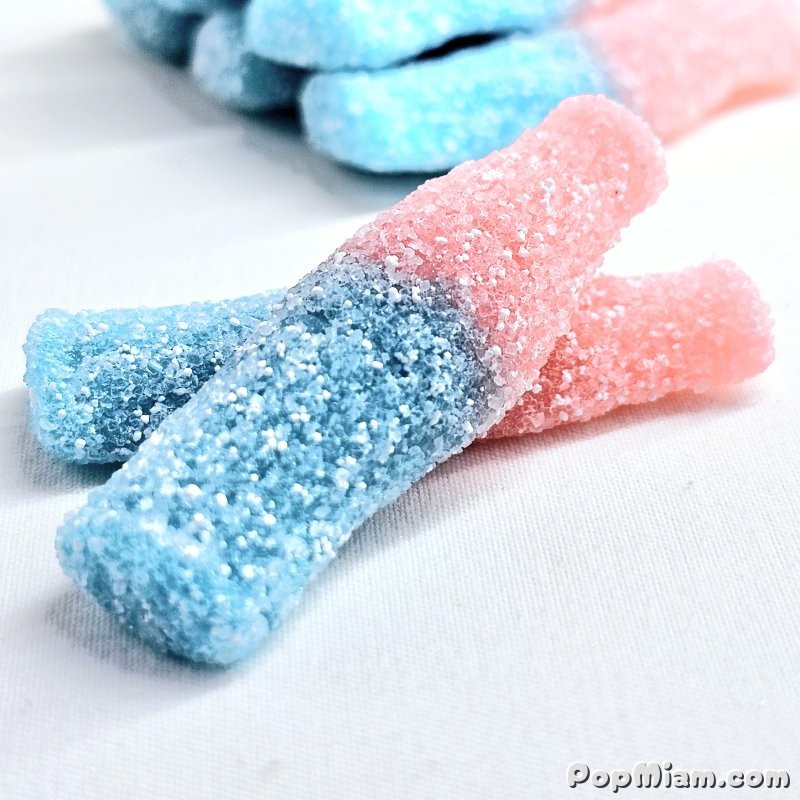 Illustration Bonbons Cola Rose & Bleu Acidulé