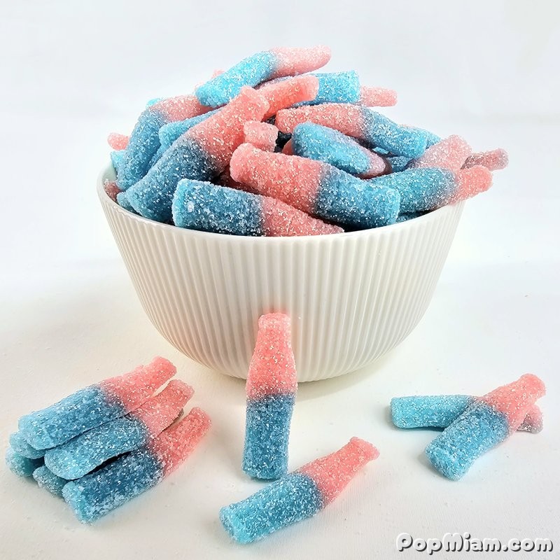 Illustration Bonbons Cola Rose & Bleu Acidulé