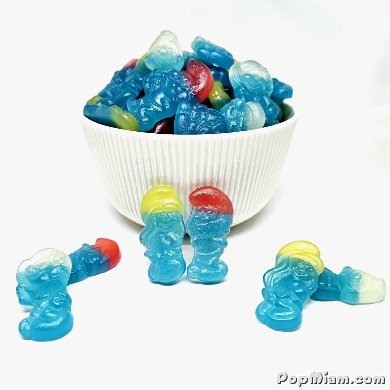 Illustration Schtroumpfs Vegan – Haribo