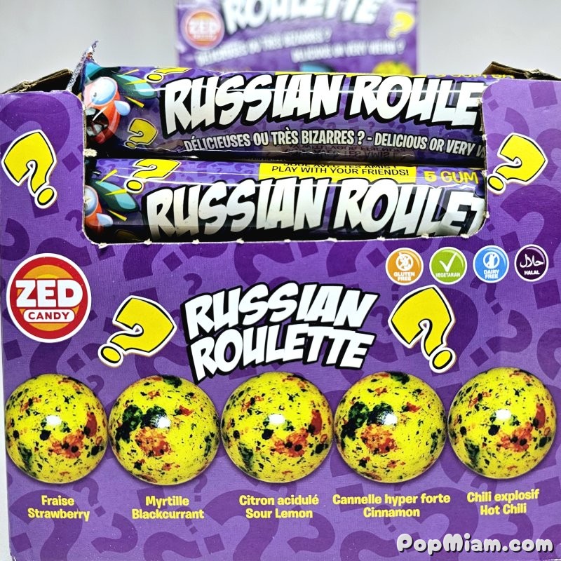 Illustration Chewing-gums Roulette Russe