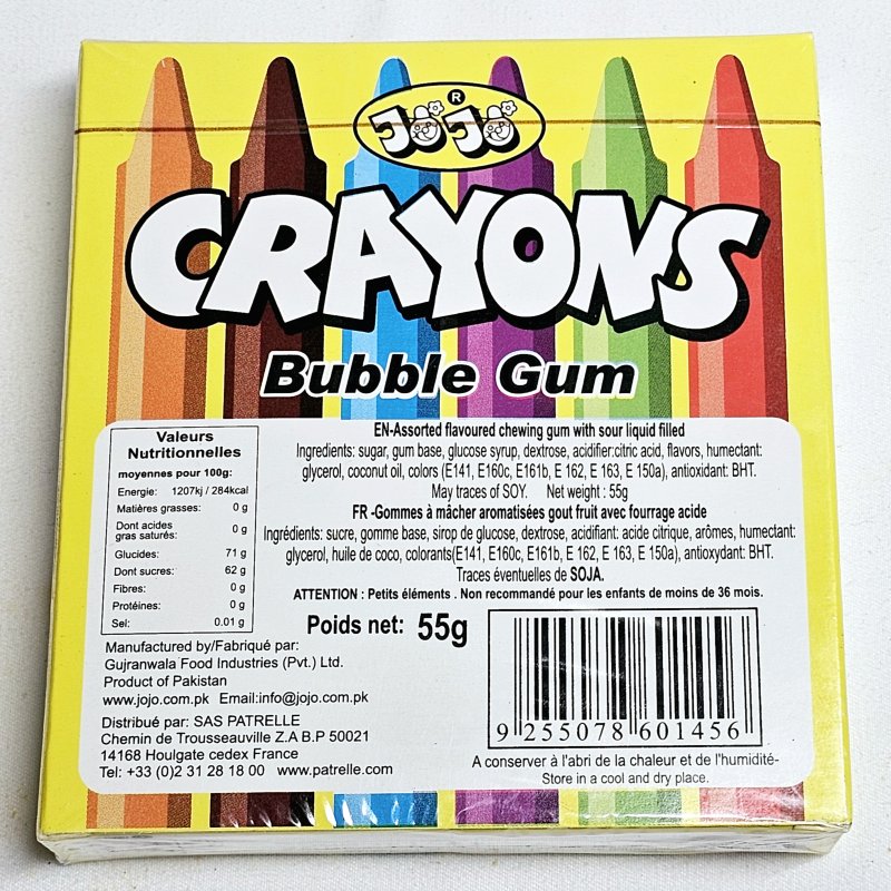 Illustration Crayons Bubble Gum